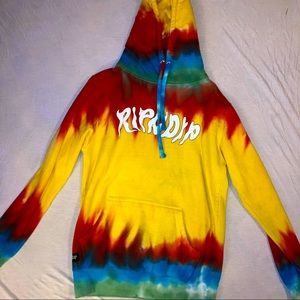 RIPNDIP Nerm In Wonderland Hoodie Tie Dye SMALL